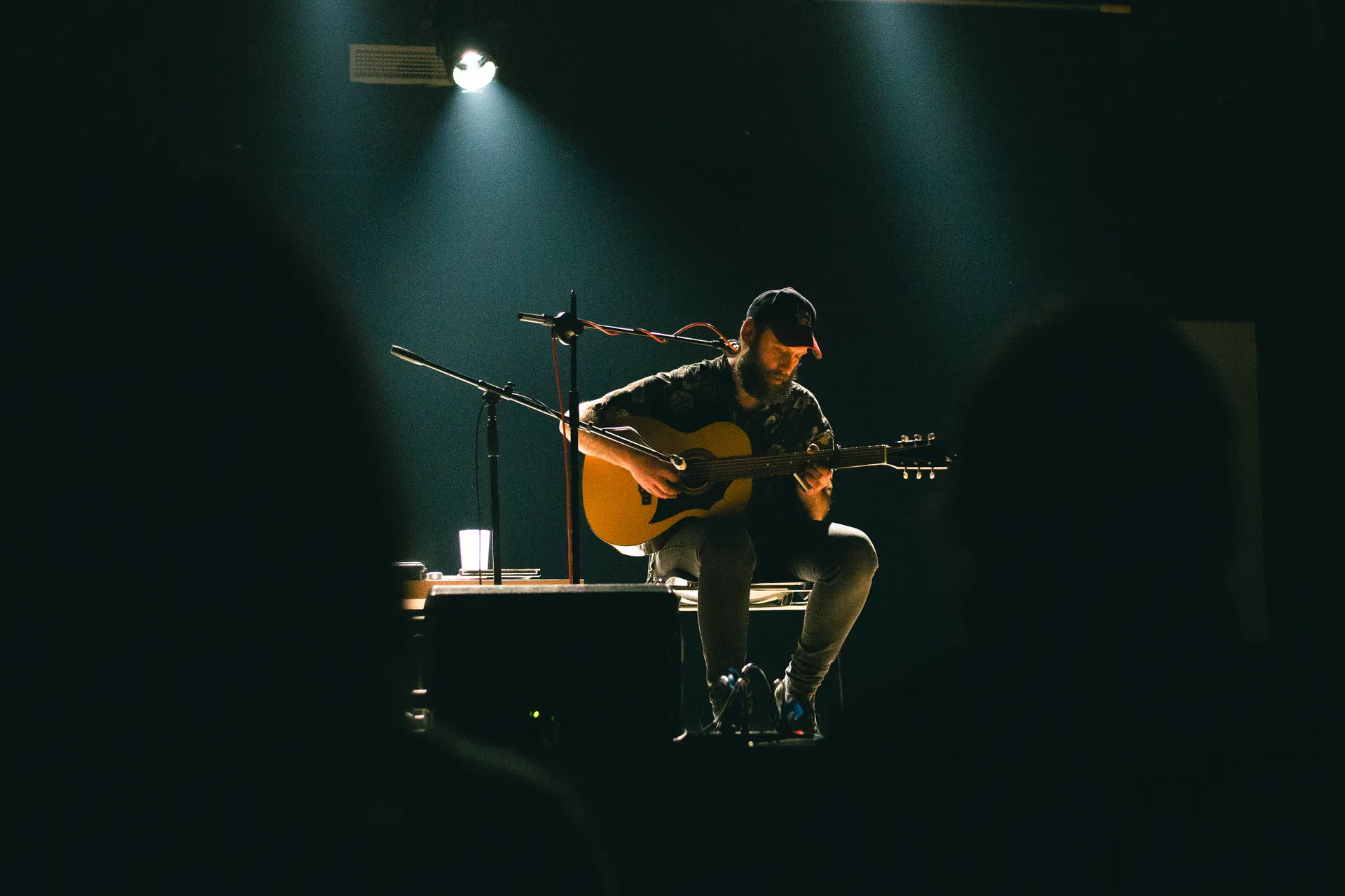 Musicista sul palco durante il Laceno d’Oro